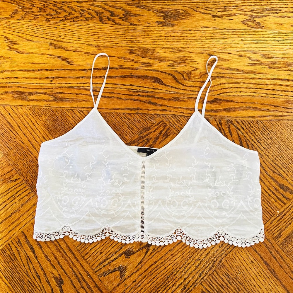 Forever 21 mini lace tank top